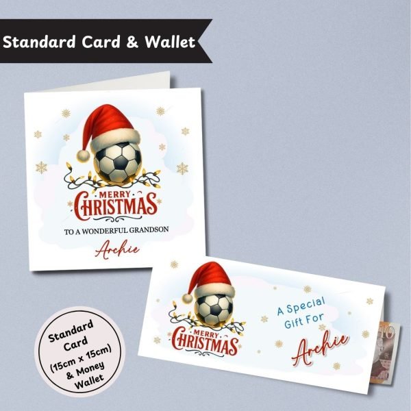 Football Festivities Christmas Standard Card & Wallet