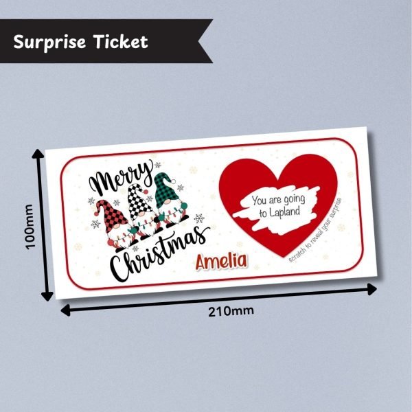 Gonk’s Secret Christmas Surprise Ticket Dimensions