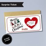 Gonk’s Secret Christmas Surprise Ticket with Envelope