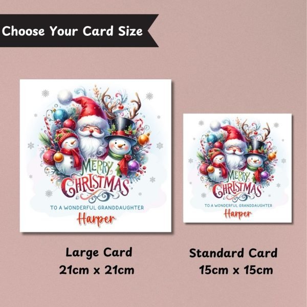 Jolly Jingles Christmas Card Sizes