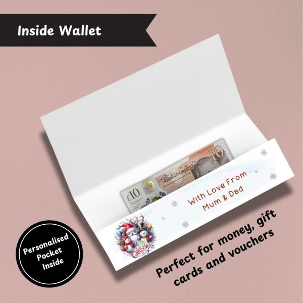 Jolly Jingles Christmas Money Wallet Inside