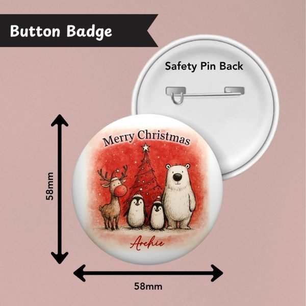 Jolly Woodland Wonders Christmas Badge Info