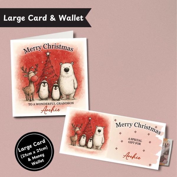 Jolly Woodland Wonders Christmas Large Card & Wallet