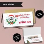 On Your First Christmas Penguin Money Wallet Etsy