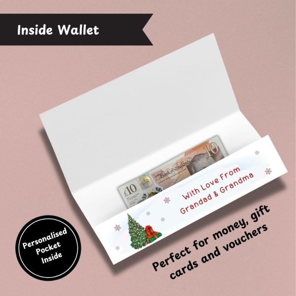 On Your First Christmas Penguin Money Wallet Inside