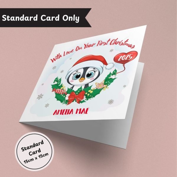 On Your First Christmas Penguin Standard Card Only