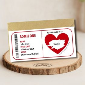 Red Concert Surprise Ticket