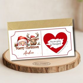 Santa & Reindeer Christmas Surprise Ticket