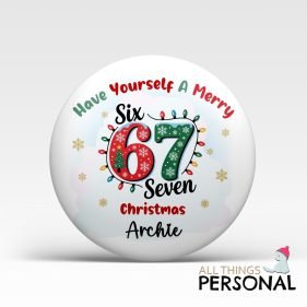 Six Seven Christmas Badge