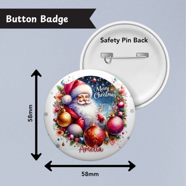 Sleigh Bells Christmas Badge Info