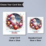 Sleigh Bells Christmas Card Sizes