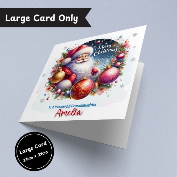 Sleigh Bells Christmas Large Card Only