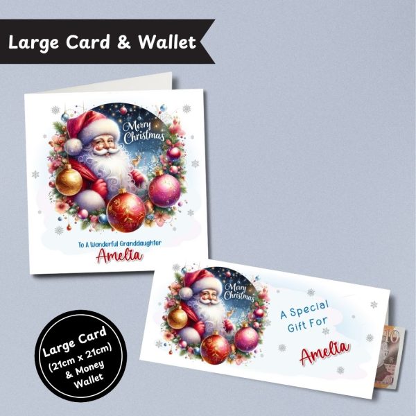 Sleigh Bells Christmas Large Card & Wallet