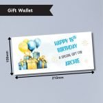 Blue Balloons Money Wallet Card Dimensions