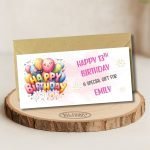 Bubbly Birthday Money Wallet Card Main