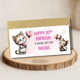 Cats Birthday Money Wallet Card Main