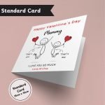 Happy Valentine's Day Mummy Standard Card Only
