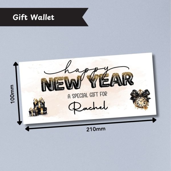 New Year Money Wallet Card Dimensions