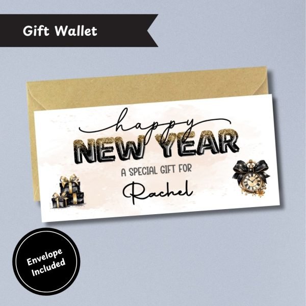 New Year Money Wallet Card with Envelope