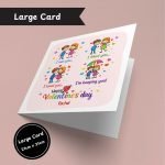 Our Colourful Love Story Large Card Only