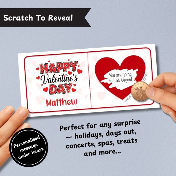 Valentines Day Surprise Ticket Scratch To Reveal