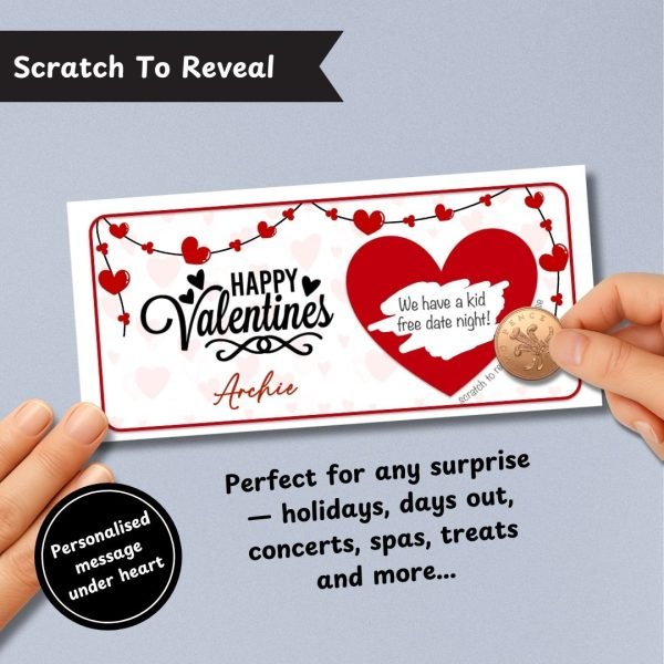 Valentines Surprise Surprise Ticket Scratch To Reveal