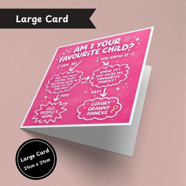 Favourite Child Quiz Large Card Only
