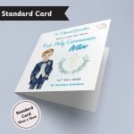 Boys First Holy Communion Standard Card
