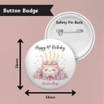Cake Celebrations Birthday Badge Info