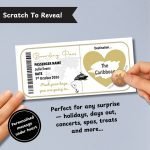 Cruise Boarding Pass Surprise Ticket Scratch To Reveal