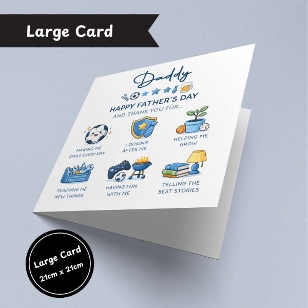 Thank You Fathers Day Large Card