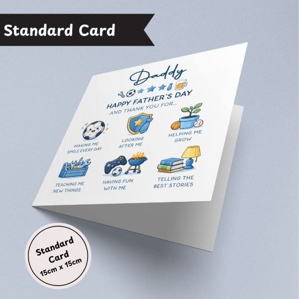 Thank You Fathers Day Standard Card