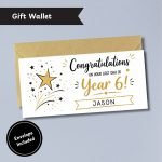 Last Day Of Year 6 Money Wallet Card with Envelope