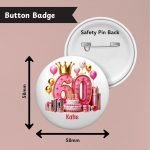 Pink Vbes 60th Birthday Badge Info