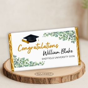 Eucalyptus Graduation Chocolate Wrapper