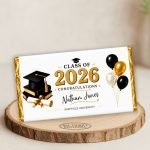 Gold Graduation Chocolate Wrapper