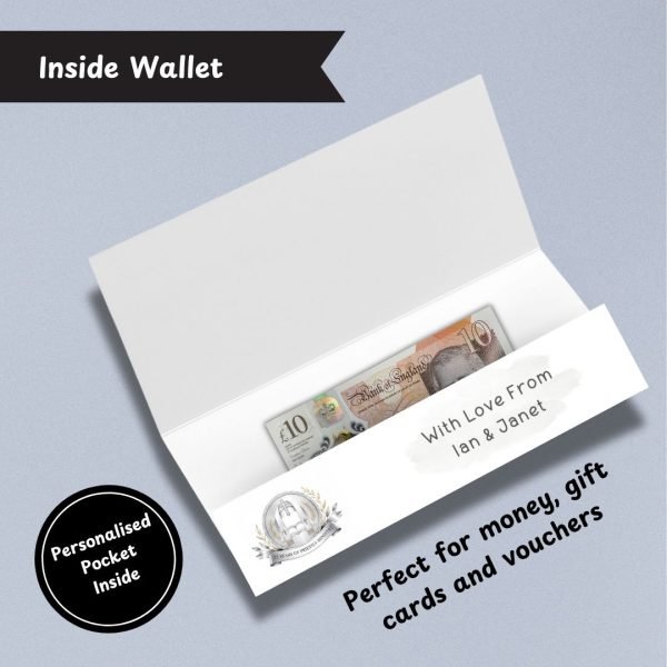 Silver Jubilee of a Ordination to the Priesthood Money Wallet Card Inside