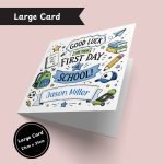 Blue School Superstar Card Large Card Only