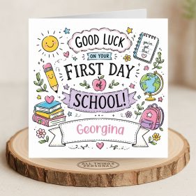 Pink School Superstar Card Main