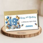 Blue Vibes 19th Birthday Money Wallet Card Main