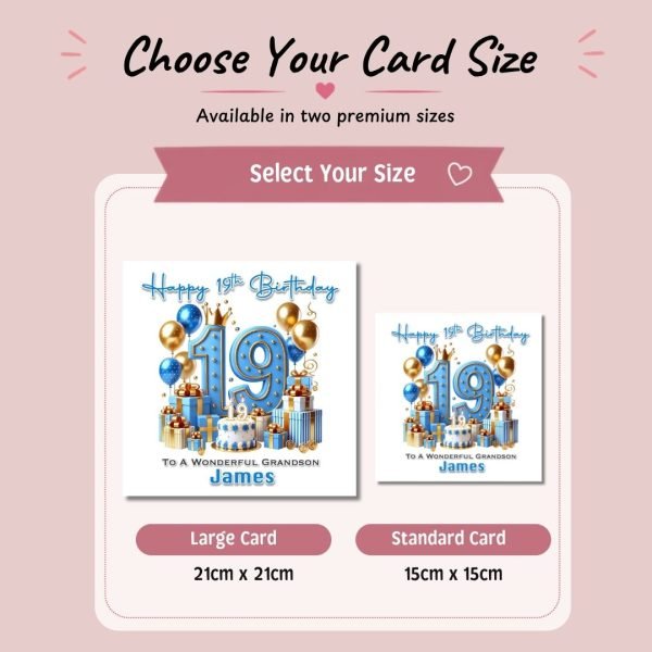 Blue Vibes 19th Choose Card Size