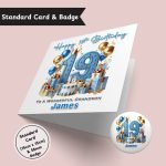 Blue Vibes 19th Standard Card & Button Badge