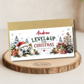 Christmas Gamer Money Wallet Card Main