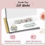 Diamond Wedding Anniversary Money Wallet Inside