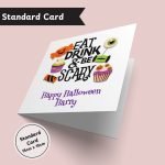 Eat Drink & Be Scary Halloween Standard Card Only