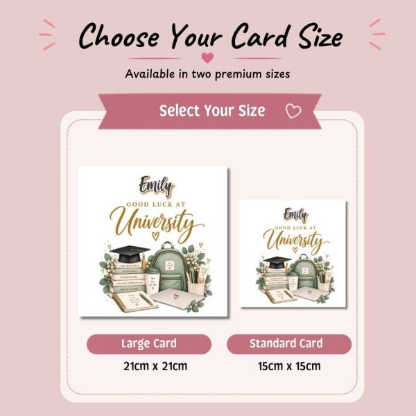 Eucalyptus Good Luck At University Choose Card Size