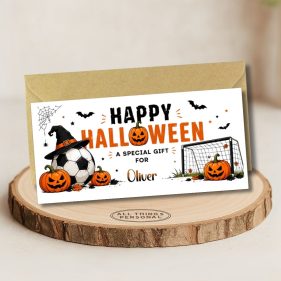 Football Halloween Money Wallet Card Main