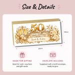 Golden Wedding Anniversary Money Wallet Info