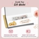 Golden Wedding Anniversary Money Wallet Inside