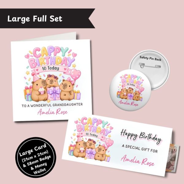 Capybara Birthday Large Full Set